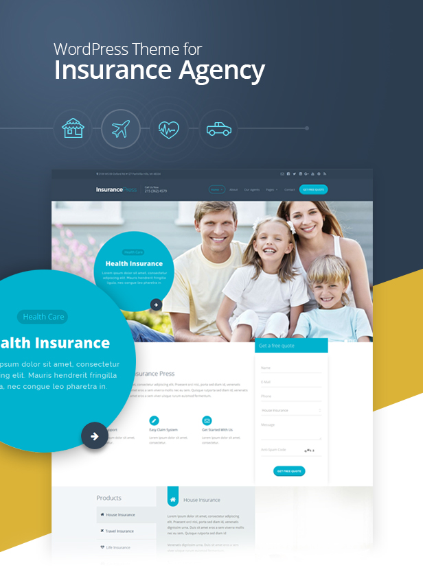Insurance Agency WordPress Theme - 2