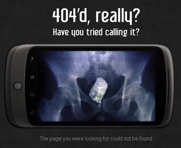 mobile 404 error page