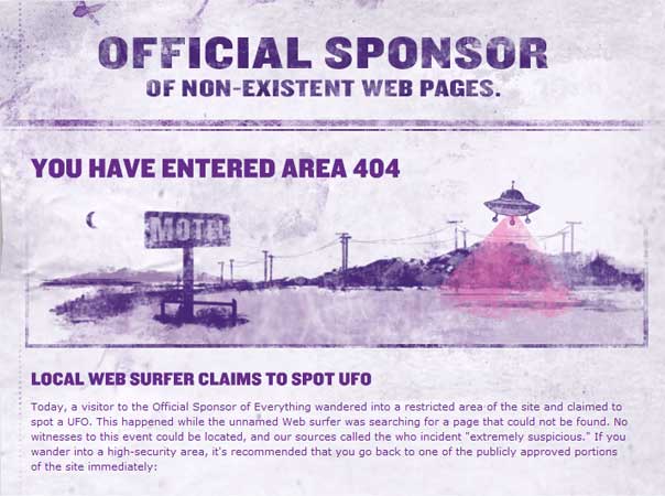 ufo 404 error page